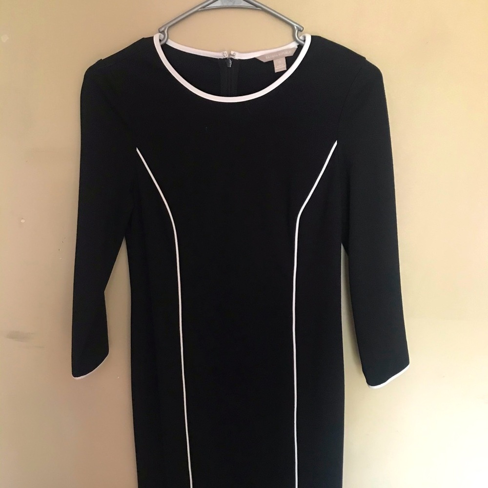 Banana republic black long sleeve dress